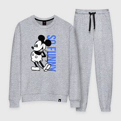 Костюм хлопковый женский So funny Mickey, цвет: меланж