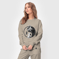 Костюм хлопковый женский Ип ман - вин чунь, цвет: миндальный — фото 2