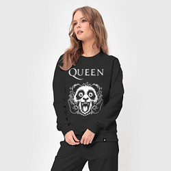 Костюм хлопковый женский Queen rock panda, цвет: черный — фото 2