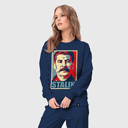 Костюм хлопковый женский Face Stalin, цвет: тёмно-синий — фото 2
