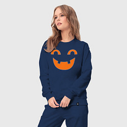 Костюм хлопковый женский Orange smile, цвет: тёмно-синий — фото 2