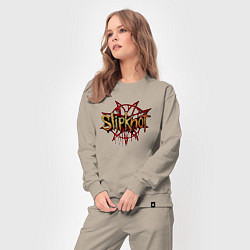 Костюм хлопковый женский Slipknot original, цвет: миндальный — фото 2