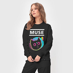 Костюм хлопковый женский Muse rock star cat, цвет: черный — фото 2