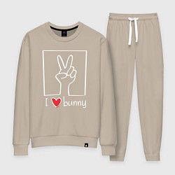 Женский костюм I love bunny