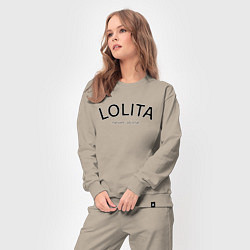 Костюм хлопковый женский Lolita never alone - motto, цвет: миндальный — фото 2