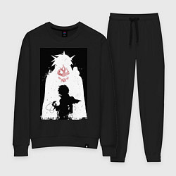 Костюм хлопковый женский Гуррен-Лаганн пронзающий небеса Симон, цвет: черный