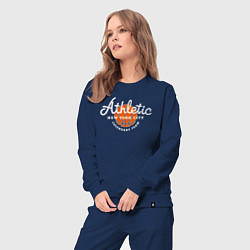 Костюм хлопковый женский Athletic basketball, цвет: тёмно-синий — фото 2
