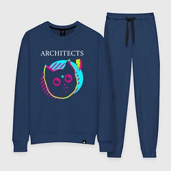 Костюм хлопковый женский Architects rock star cat, цвет: тёмно-синий