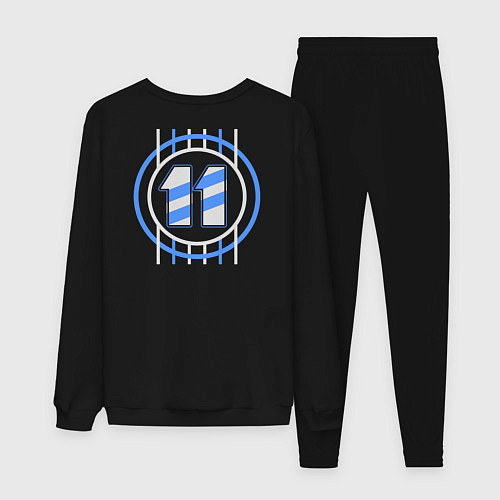 Женский костюм Футбол игрок номер 11 / Черный – фото 2