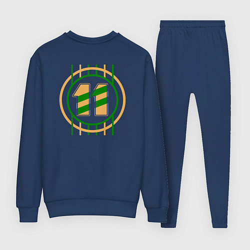 Женский костюм 11 номер футбольный мяч / Тёмно-синий – фото 2