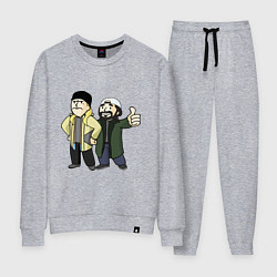 Костюм хлопковый женский Vault Jay and silent Bob, цвет: меланж