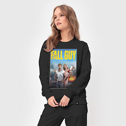 Костюм хлопковый женский Ryan Gosling and Emily Blunt the fall guy, цвет: черный — фото 2