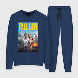 Костюм хлопковый женский Ryan Gosling and Emily Blunt the fall guy, цвет: тёмно-синий