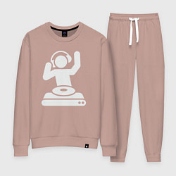 Костюм хлопковый женский Party dj, цвет: пыльно-розовый