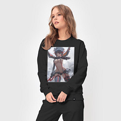 Костюм хлопковый женский Убей или умри арт, цвет: черный — фото 2