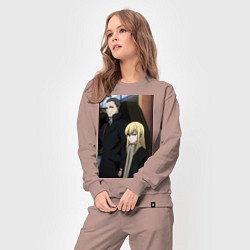 Костюм хлопковый женский Гидо Ашаф, цвет: пыльно-розовый — фото 2