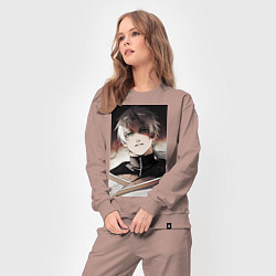 Костюм хлопковый женский Реинкарнация безработного Рудеус Грейрат, цвет: пыльно-розовый — фото 2