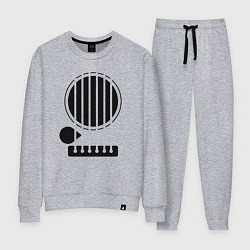 Костюм хлопковый женский Моя гитара, цвет: меланж