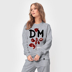 Костюм хлопковый женский Depeche mode - violator, цвет: меланж — фото 2