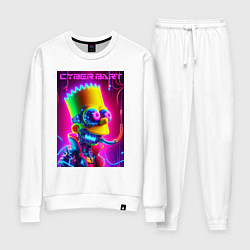 Костюм хлопковый женский Cyber Bart - neon glow fantasy, цвет: белый
