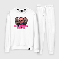 Костюм хлопковый женский Michael Scott its Breatney B*tch - the office, цвет: белый