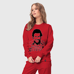 Костюм хлопковый женский Pablo escobar in the jail, цвет: красный — фото 2