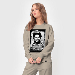 Костюм хлопковый женский Escobar in the jail, цвет: миндальный — фото 2