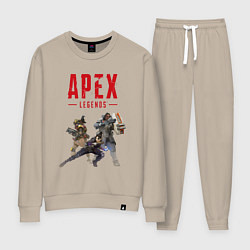 Костюм хлопковый женский Легенды Апекса, цвет: миндальный