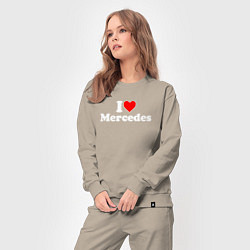 Костюм хлопковый женский I love Mercedes, цвет: миндальный — фото 2