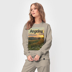 Костюм хлопковый женский Angelina - рассвет Ангелина, цвет: миндальный — фото 2