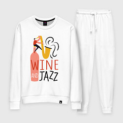 Костюм хлопковый женский Винишко и джаз, цвет: белый