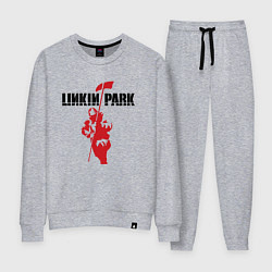 Костюм хлопковый женский Linkin park rock, цвет: меланж