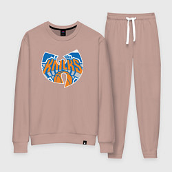 Костюм хлопковый женский Wu-tang knicks, цвет: пыльно-розовый