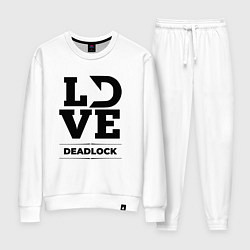 Костюм хлопковый женский Deadlock love classic, цвет: белый