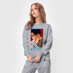 Костюм хлопковый женский Astro Ли Дон Мин, цвет: меланж — фото 2