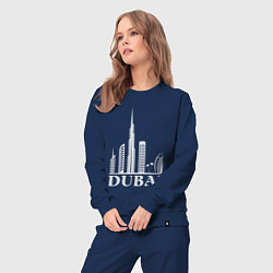 Костюм хлопковый женский City - Dubai, цвет: тёмно-синий — фото 2