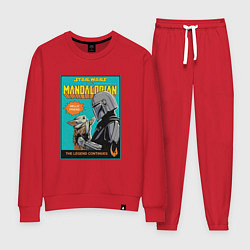 Костюм хлопковый женский Mandalorian - Din Djarin, цвет: красный