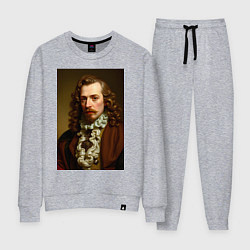 Костюм хлопковый женский Старинный портрет, цвет: меланж