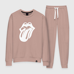 Женский костюм Rolling Stones - white logo