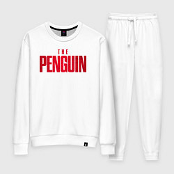 Костюм хлопковый женский The penguin logo, цвет: белый