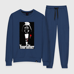 Костюм хлопковый женский Крёстный отец Дарт Вейдер, цвет: тёмно-синий