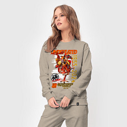 Костюм хлопковый женский Dragon ball Gokuu Son, цвет: миндальный — фото 2