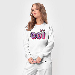 Костюм хлопковый женский Игрок 001, цвет: белый — фото 2