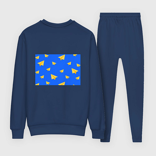 Женский костюм Желтый самолетик / Тёмно-синий – фото 2