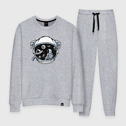 Костюм хлопковый женский В космическом пространстве, цвет: меланж