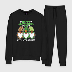 Костюм хлопковый женский Happy St Patricks day - dwarves, цвет: черный