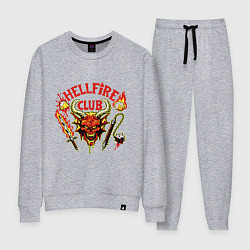Костюм хлопковый женский Клуб адского пламени, цвет: меланж
