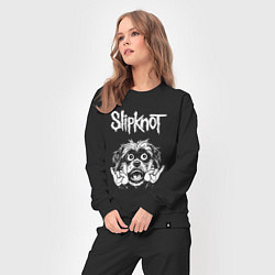 Костюм хлопковый женский Slipknot rock dog, цвет: черный — фото 2