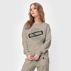 Костюм хлопковый женский Hollywood vibe, цвет: миндальный — фото 2
