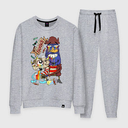 Костюм хлопковый женский Flapjack - rainbow, цвет: меланж